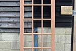 15 panel single glazed hardwood door