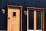 European oak framed ledged and braced stable door