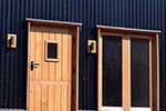 European oak framed ledged and braced stable door