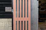 Sapele contempory glazed door