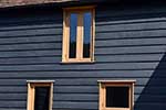 European oak flush casement windows external elevation