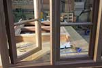 Hardwood listed casement window with traditional section glazing bar to recieve slim edge spacer krypton filled double glazed unit