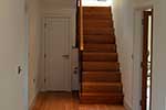 American white oak contempory cut string staircase