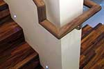 Mitred American black walnut handrail