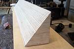 Laminated birch plywood infill piece